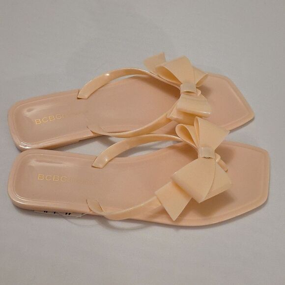 BRAND NEW GCBGENERATION LIMA BOWNOT DESIGN SLIP ON SANDALS - Picture 6 of 14